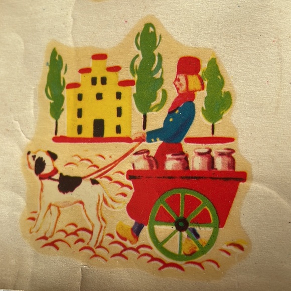 Vintage set of Dutch children transfer decals for walls and accessories in homes - Picture 10 of 10